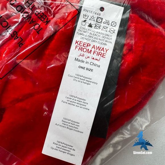 1178 NWT PrettyLittleThing Red Velvet Long Cape – One Size – Red - Picture 9 of 12